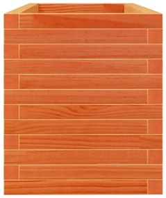 Vaso/floreira de jardim 90x40x45,5 cm pinho maciço castanho mel