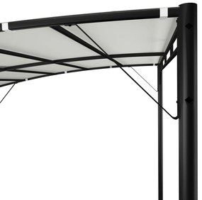 Toldo para-sol de jardim 3x3x2,55 m cor creme