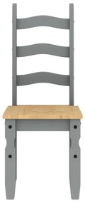 Cadeiras de jantar 2 pcs Corona 42x47x107 cm pinho maciço cinza