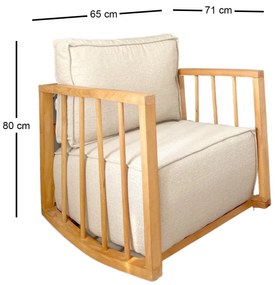 Cadeira Wing Sallanan – Branco – 65x80x71 cm