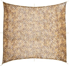 Rede de camuflagem com saco de arrumação 416x402 cm areia