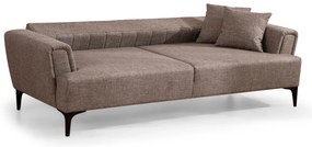 Sofá-cama 3 Lugares Hamlet – Castanho Claro – 230 cm x 95 cm x 77 cm