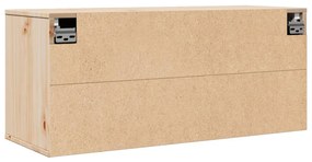 Armário de parede 80x30x35 cm madeira de pinho maciça