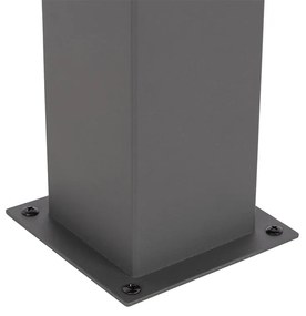 Candeeiro de pé moderno para exterior 30 cm cinzento escuro IP44 - Dinamarca Moderno