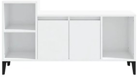 Móvel para TV 100x35x55 cm madeira processada branco brilhante
