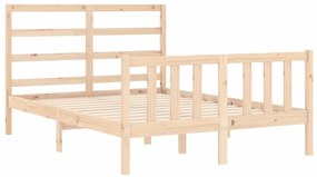 Cama sem colchão 120x200 cm madeira de pinho maciça