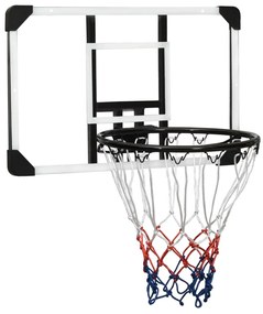 vidaXL Tabela de basquetebol 71x45x2,5 cm policarbonato transparente