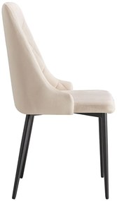 Pack 2 Cadeiras Stoik Veludo - Beige