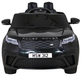 Carro elétrico para Crianças 12V Range Rover Velar Rodas de EVA, Assento de couro Preto