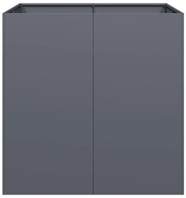 Vaso floreira 80x80x80 cm aço antracite