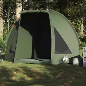 vidaXL Tenda de pesca impermeável verde azeitona