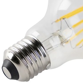 Conjunto de 5 lâmpadas LED E27 reguláveis transparentes 7W 806 lm 2700K