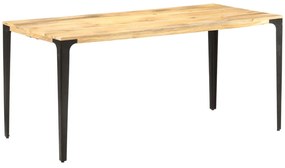 Mesa de jantar 160x80x76 cm madeira mangueira maciça