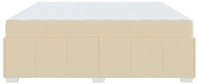Estrutura da Cama Creme 200 x 200 cm tecido
