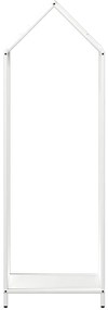 Suporte para lenha 40x25x120 cm aço laminado a frio branco