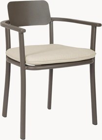 Cadeiras de jantar empilháveis para jardim com apoio de braços Makena, conjunto de 4