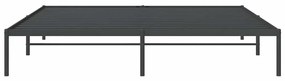 Estrutura de cama 183x213 cm metal preto