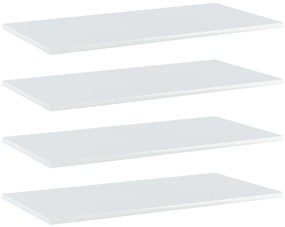 Prateleiras para estante 4 pcs 80x40x1,5cm contraplacado branco