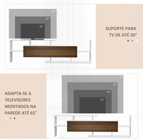 Móvel de TV Moderno Móvel de Sala de Estar para Televisores 153,6x25x4