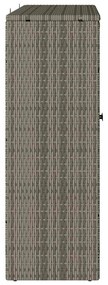 Armário de Armazenamento Cinza 100 x 36 x 102 cm em Vime