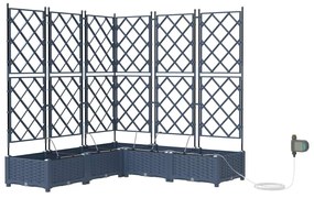 Jardineiras de Jardim 1 pc Cinzeto 120 x 120 x 126 cm Plástico