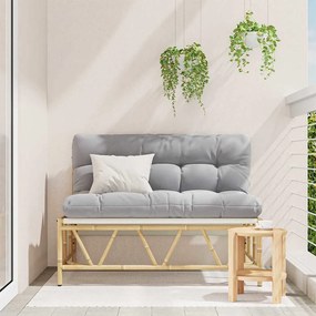 Banco de Jardim com Almofada Cinzeto 110 x 80 x 71 cm Aço