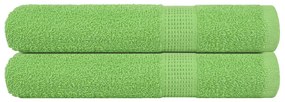 Toalhas 2 pcs 100x200 cm 360 gsm 100% algodão verde maça