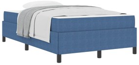 vidaXL Estrutura da Cama com colchão Azul 120 x 190 cm tecido