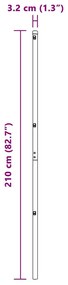 Postes de Cerca 26 pcs Verde Ø32 mm 210 cm em Aço Galvanizado