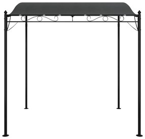 Toldo 2x2,3 m 180 g/m² tecido e aço antracite