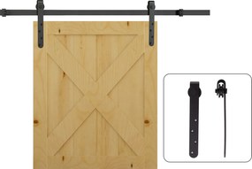 Kit de porta de correr com sistema de encaixe (MÓVEL NÃO INCLUIDO), com porta de 20-25 mm de espessura, largura máxima de 0,9 m e carga máxima de 20 k