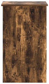 Secretária 90x45x76 cm derivados de madeira cor carvalho fumado