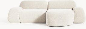 Sofá de canto modular em bouclé Wolke (3 lugares)