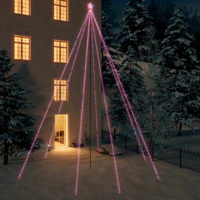 LED Árvore de Natal Interior Exterior 1300 LEDs Colorido 8 m