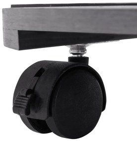 Suportes com rodas para vasos 2 pcs Ø30x7,5 cm WPC cinzento