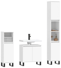 Conjunto de Móveis Portucale para Casa de Banho - Branco - Design Nórd