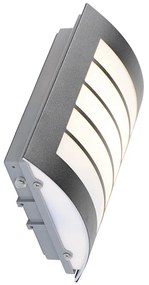 Candeeiro de parede exterior preto IP44 com sensor crepuscular - Miro