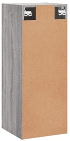 Armário de parede 34,5x34x90 cm cinzento sonoma