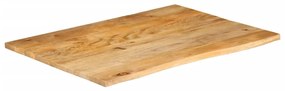 Tampo de mesa c/ borda viva 90x80x2,5 cm mangueira maciça
