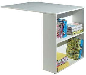 Conjunto cama Infantil SCOTT + Secretária + Estante Branca
