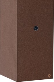 Aplique marrom ferrugem 2 luzes GU10 AR70 IP44 com sensor claro-escuro - Baleno