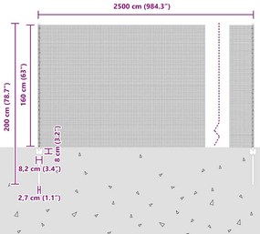 Cerca de Arame Soldado com 11 Postes em U Verde 1,6x25 m Aço