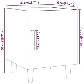 Mesa de cabeceira madeira processada branco brilhante