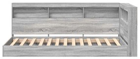 Cama Estante Cinza Sonoma 100 x 200 cm em Madeira Laminada