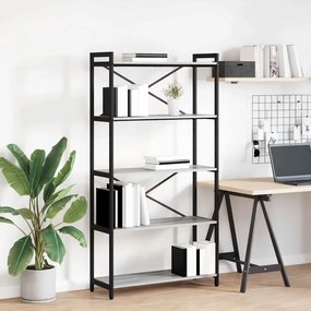 vidaXL Estante Sonoma cinzento 80 x 30 x 155 cm Madeira processada