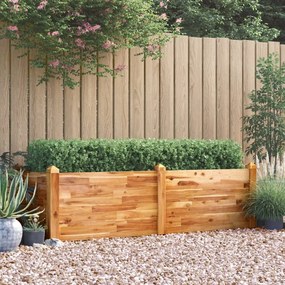 vidaXL Canteiro elevado de jardim 160x60x44 cm madeira acácia maciça