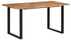 vidaXL Mesa de jantar 154x80x76 cm madeira de acácia maciça