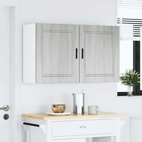 Armários parede cozinha 2 pcs Porto sonoma cinza