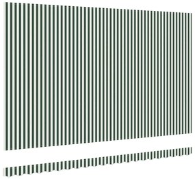 Tecido de Substituição de Toldo para Estrutura de 5x3.5 m Verde e Bran