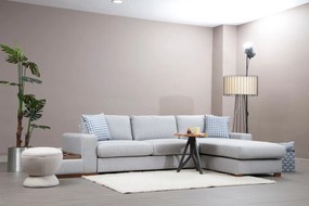 Sofá de Canto Loop – Cinza Claro – 332 cm x 194 cm
